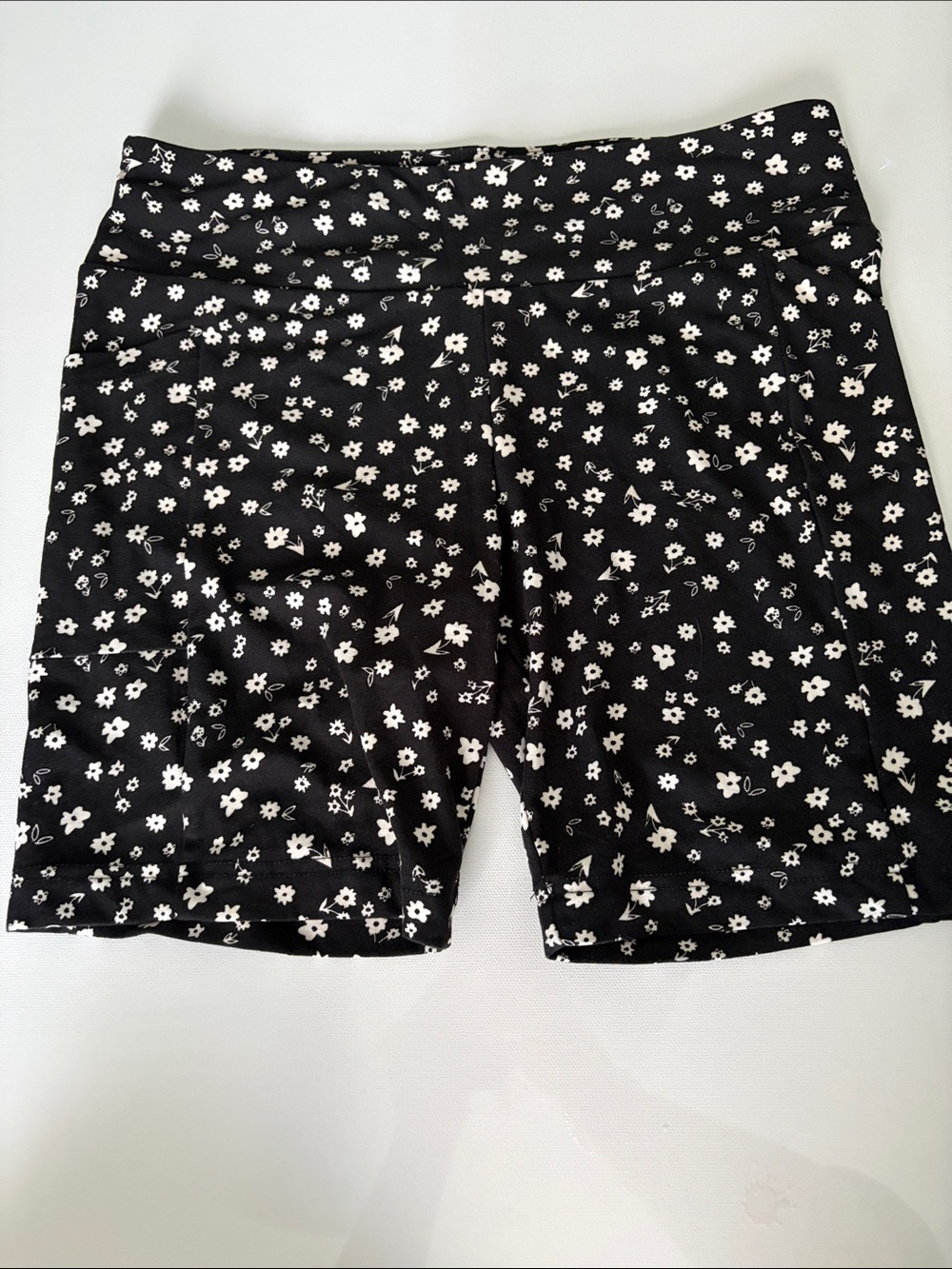 No Boundaries Black Floral Bike Shorts